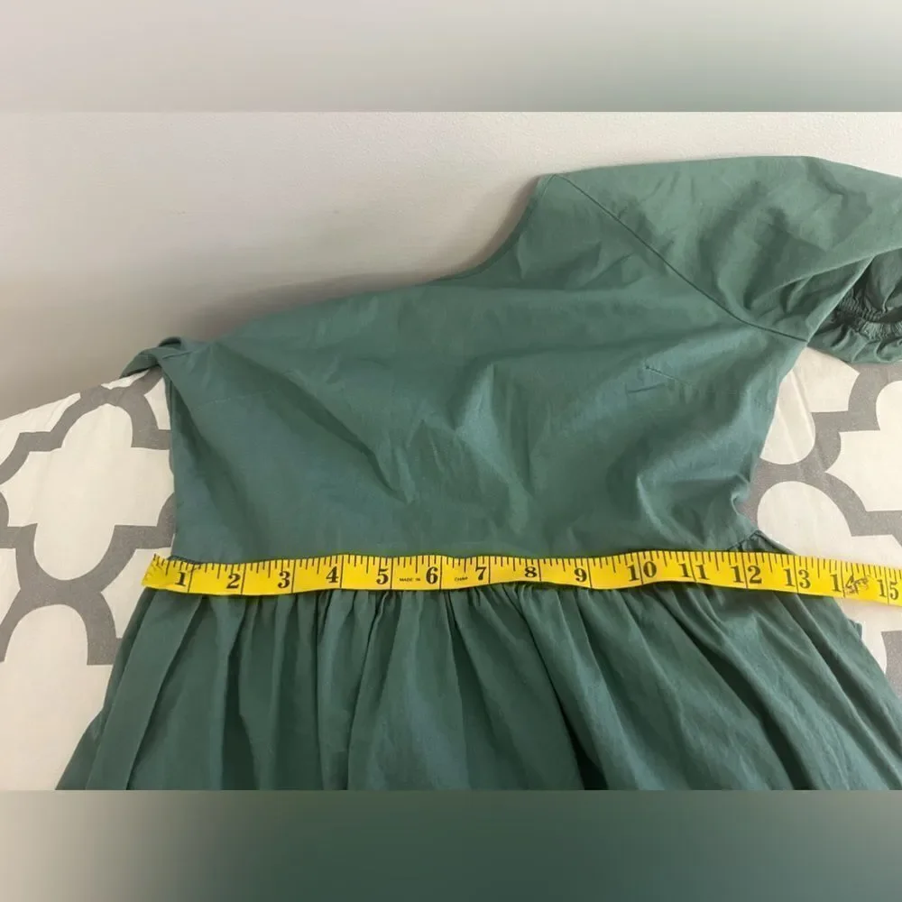 Peter Som Collective Green Puff Sleeve Dress Size 0